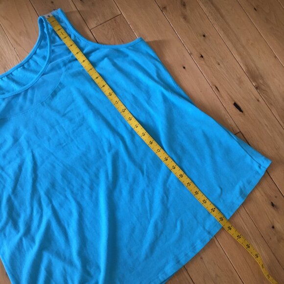 Avon Highlighter Blue Mesh Upper Workout Tank - Picture 10 of 10